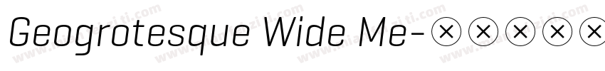Geogrotesque Wide Me字体转换
